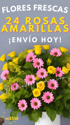 Amistad y armonía floral para celebrar con alegría rosas y margaritas !