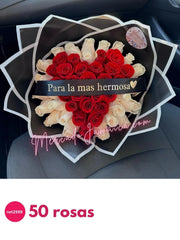 Ramo de rosas con coronita