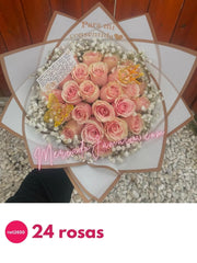Ramo de rosas con coronita