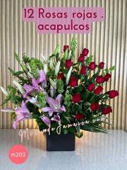 Arreglos Flores Lilies Stargaizer y Rosas