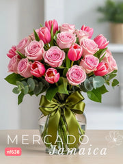 Tulipanes Fucsias en Clave Rosa