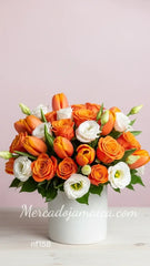 Fuego Cítrico: Rosas y Tulipanes
