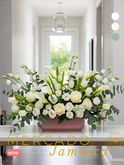 Era Floral Callas Blancas con Lisianthus