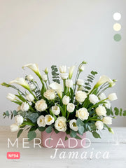 Era Floral Callas Blancas con Lisianthus