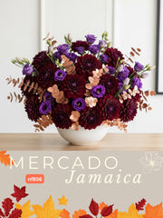 Sofisticado con Dahlias Vino