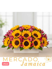 Arreglo con Girasoles Vitaminas para el alma