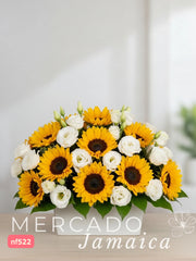 Vitaminas para el alma . Girasoles con lisianthus