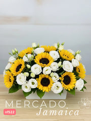 Vitaminas para el alma . Girasoles con lisianthus