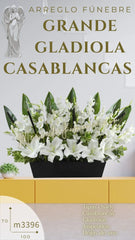 Arreglo Fúnebre Grande Gladiola Casablanca