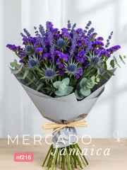 Ramo Jardín Secreto con Eryngium y Eucalipto