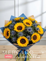 Ramo Girasoles con Eryngium