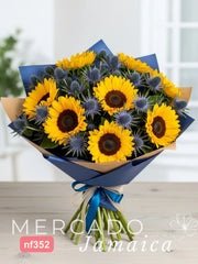 Ramo Girasoles con Eryngium