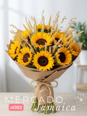 Ramo Girasoles con Cebada
