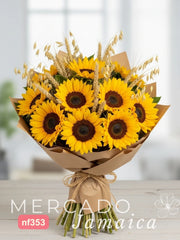 Ramo Girasoles con Cebada