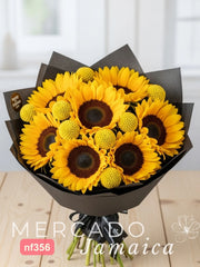 Ramo Girasoles con Craspedias