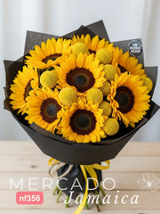 Ramo Girasoles con Craspedias