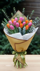 Ramo Floral con Tulipanes Naranja Para Enamorados !