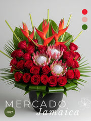 Rosas y Proteas: Pasión Exótica