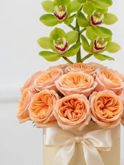 Esmeralda con Rosas de Jardín