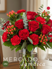 Corazón Rojo: Intensidad Floral