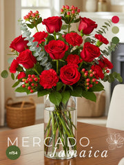 Corazón Rojo: Intensidad Floral